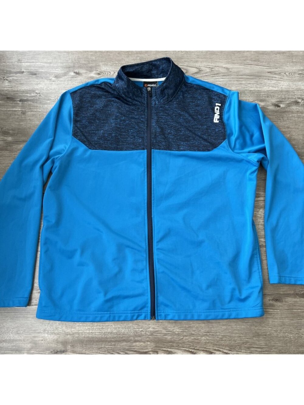 AND1 Full Zip Jacket Mens 2XL Blue